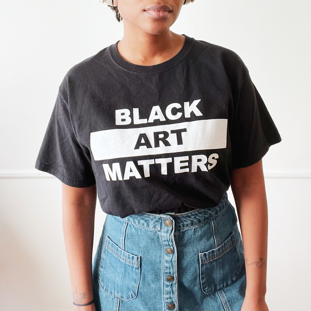 unisex black art matters t-shirt